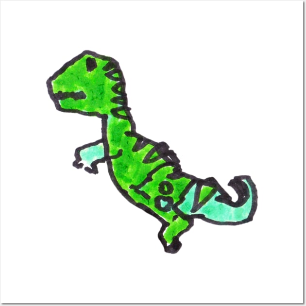 T-Rex | Kids Fashion | Kids Drawing | Roar | Dinosaur Wall Art by TheWillbreyShop